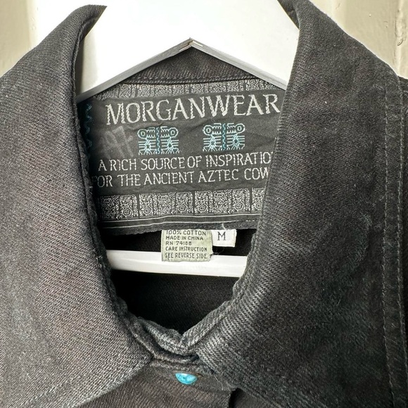 Vintage Morganwear Black Denim Jacket - Picture 8 of 8